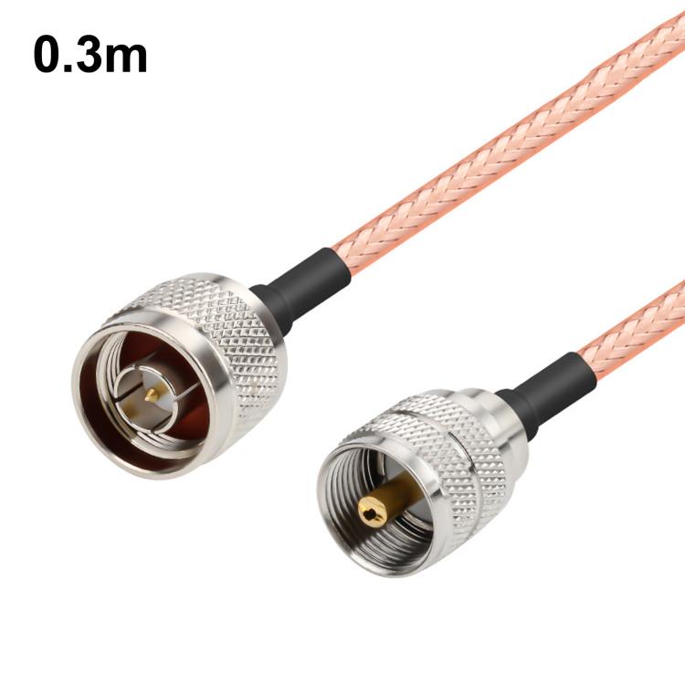 UHF Male To N-Type Male RG316 Extension Cable RF Coaxial Cable, Length: 0.3m