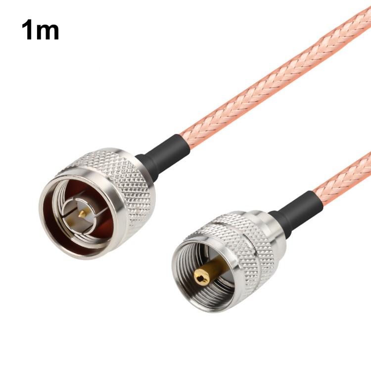 UHF Male To N-Type Male RG316 Extension Cable RF Coaxial Cable, Length: 1m