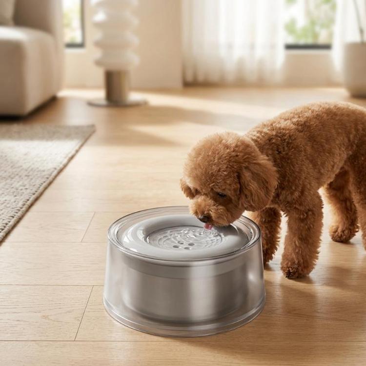 Large Capacity Drop-Proof Floating Pet Water Bowl, Non-Slip Water Dispenser For Cats & Dogs