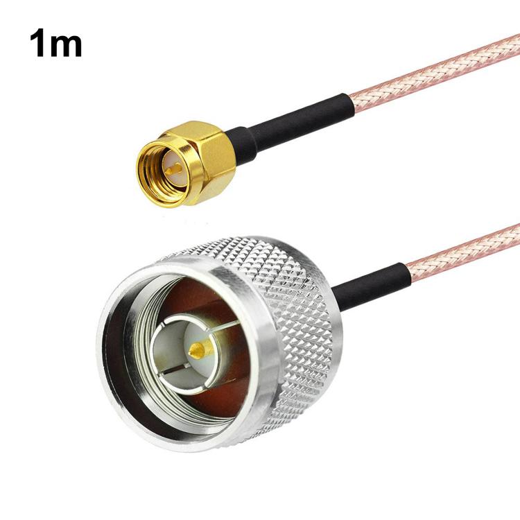 SMA Male To N Male RF Coaxial Antenna Extension Cable RG316 RF Adapter Cable, Length: 1m