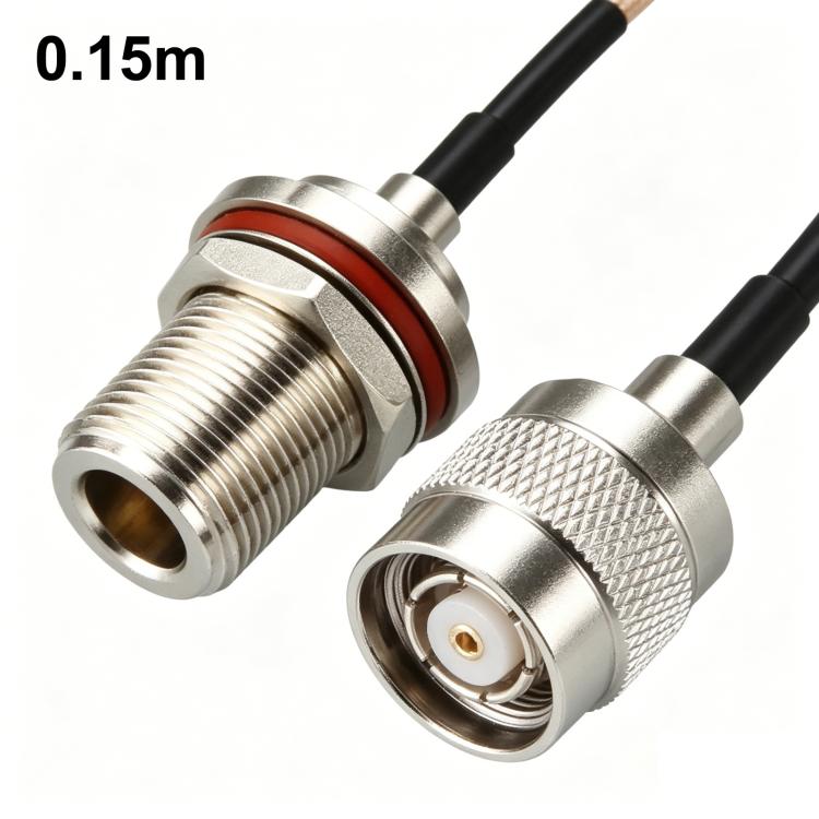 TNC Male To N Female RG316 Coaxial Cable, Length: 0.15m