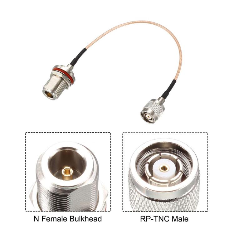 TNC Male To N Female RG316 Coaxial Cable, Length: 2m