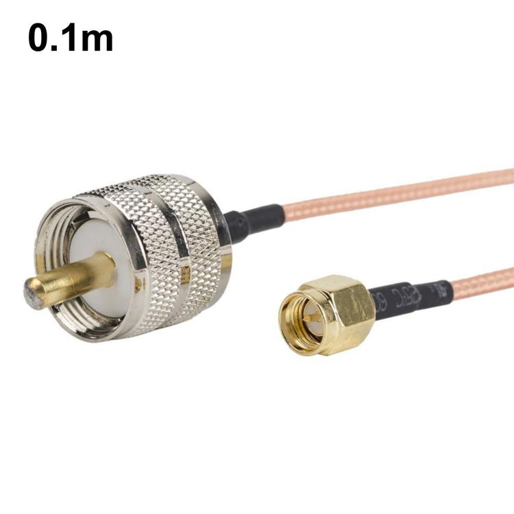SMA Male To PL259 UHF Male RG316 RF Connection Cable, Length: 0.1m