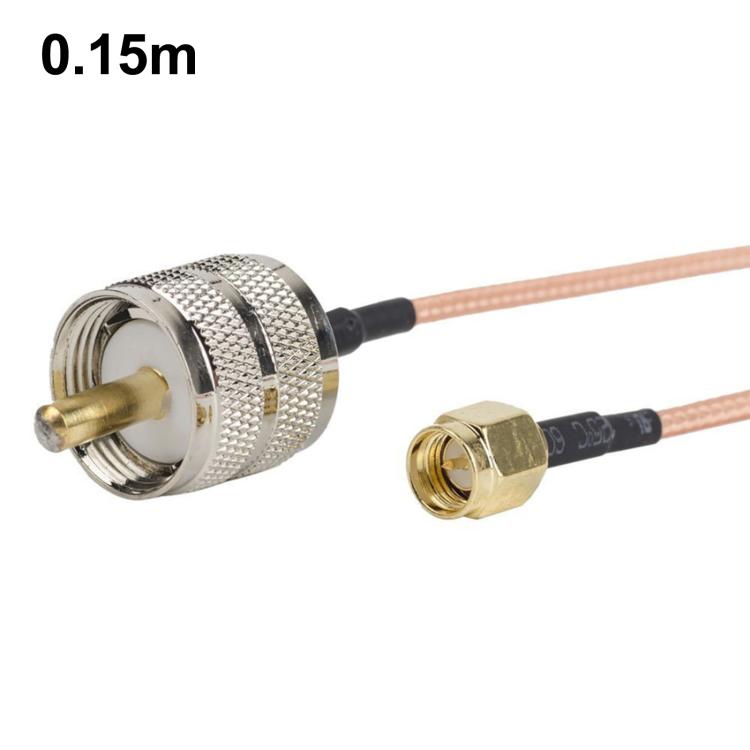 SMA Male To PL259 UHF Male RG316 RF Connection Cable, Length: 0.15m