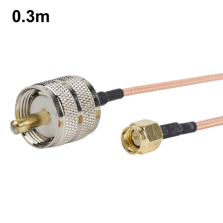 SMA Male To PL259 UHF Male RG316 RF Connection Cable, Length: 0.3m