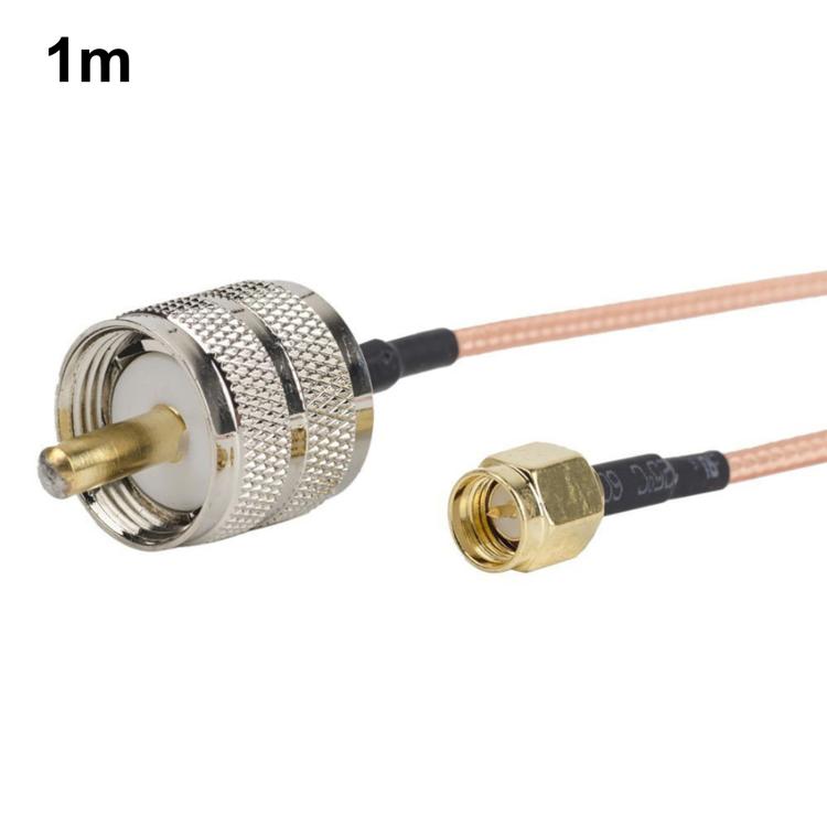 SMA Male To PL259 UHF Male RG316 RF Connection Cable, Length: 1m