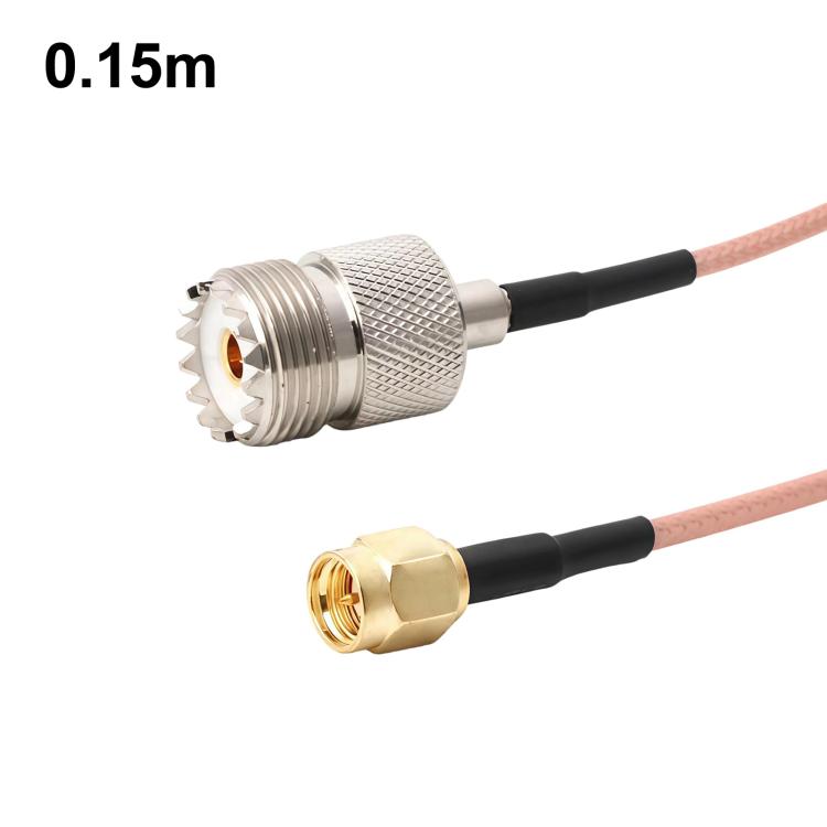 SMA Male To UHF Female S0239 Coaxial Cable RG316 RF Extension Cable, Length: 0.15m