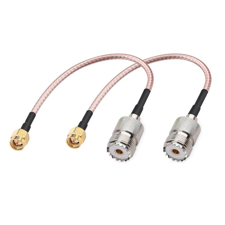 SMA Male To UHF Female S0239 Coaxial Cable RG316 RF Extension Cable, Length: 3m