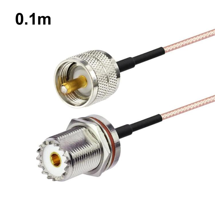 UHF PL-259 To SO-239 Male To Female RG316 RF Cable, Length: 0.1m