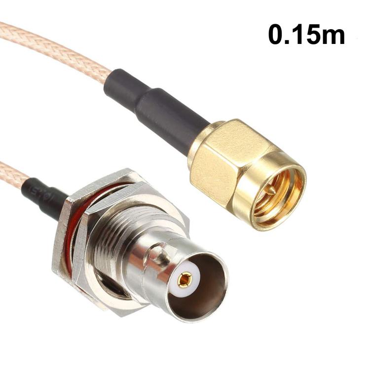 SMA Male To BNC Female RF Coaxial Cable RG316 Patch Cable, Length: 0.15m