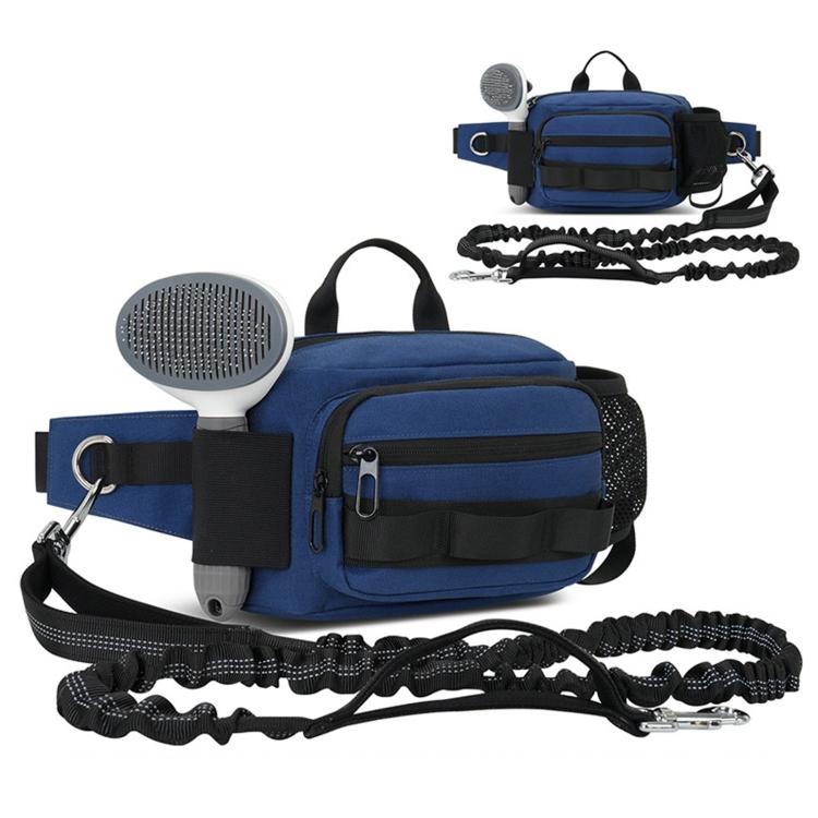 Dog Walking Bag With Leash Multifunctional Outdoor Sports Water Bottle Waist Pack