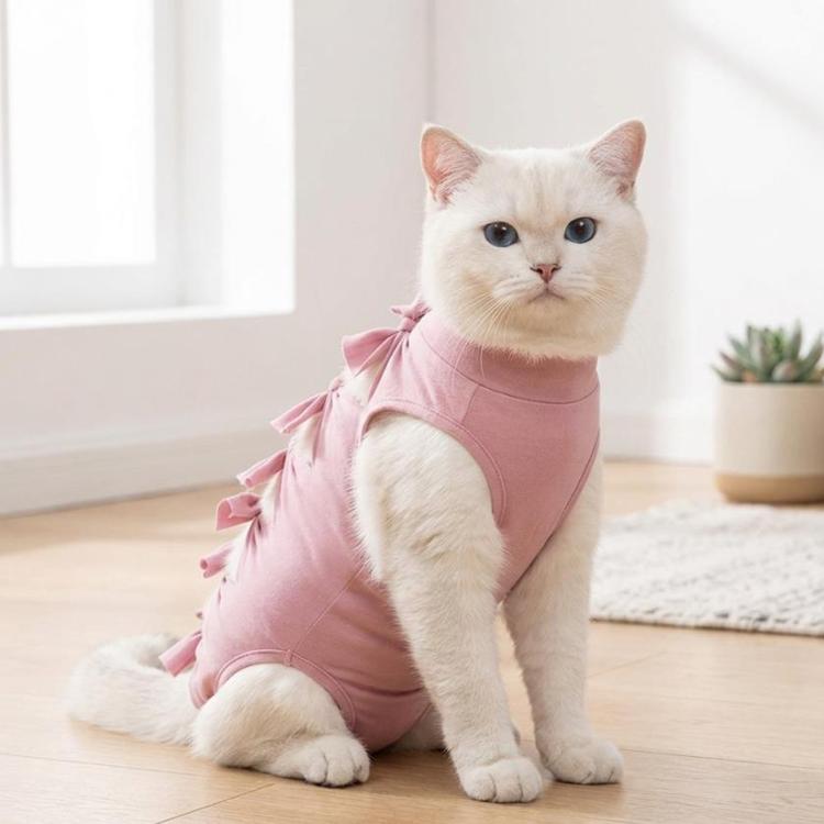 Breathable Anti-Licking Cat Sterilization Surgery Suit, Pet Weaning Anti-Harassment Clothes, Size: S