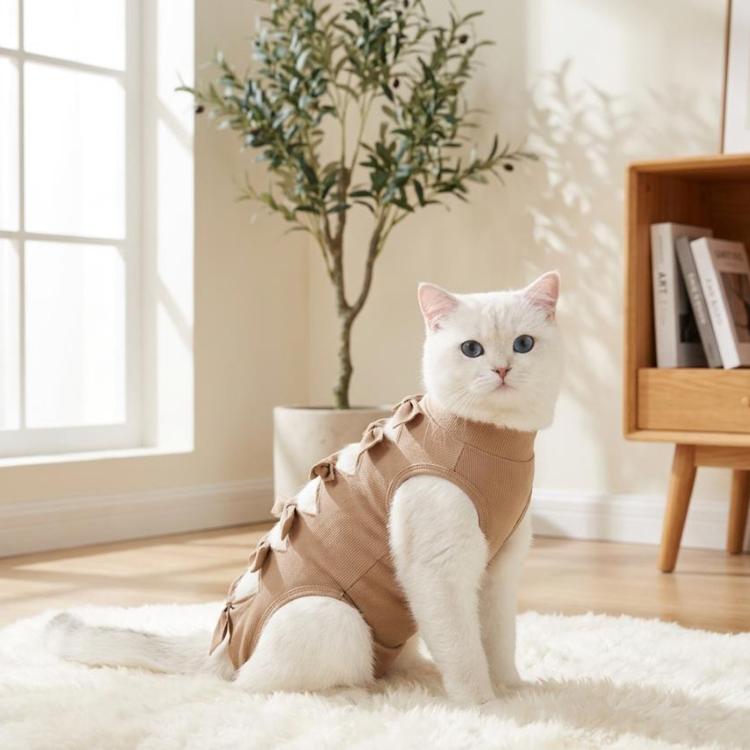 Breathable Anti-Licking Cat Sterilization Surgery Suit, Pet Weaning Anti-Harassment Clothes, Size: S
