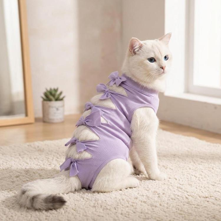 Breathable Anti-Licking Cat Sterilization Surgery Suit, Pet Weaning Anti-Harassment Clothes, Size: M