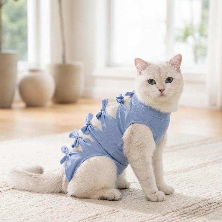 Breathable Anti-Licking Cat Sterilization Surgery Suit, Pet Weaning Anti-Harassment Clothes, Size: M