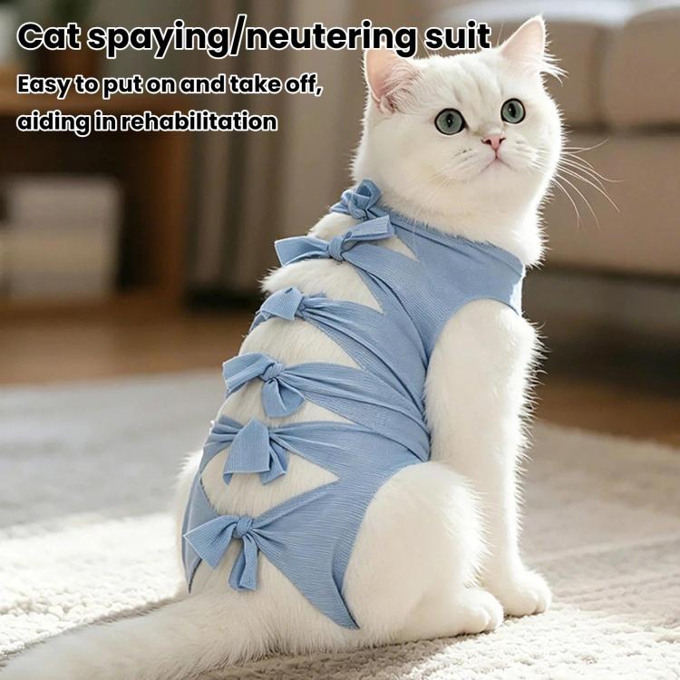 Breathable Anti-Licking Cat Sterilization Surgery Suit, Pet Weaning Anti-Harassment Clothes, Size: L