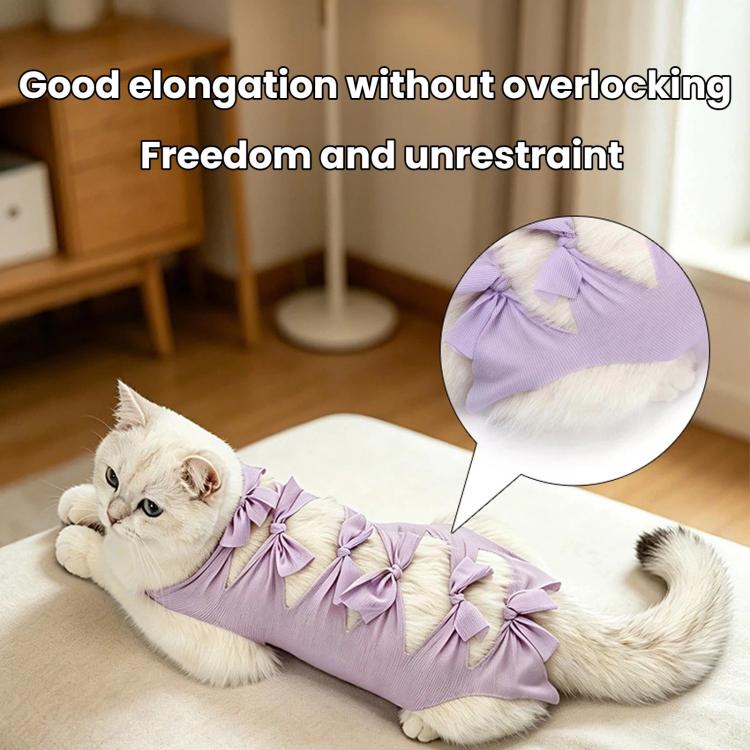Breathable Anti-Licking Cat Sterilization Surgery Suit, Pet Weaning Anti-Harassment Clothes, Size: L