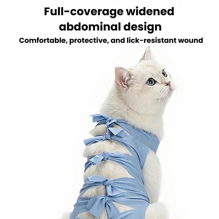 Breathable Anti-Licking Cat Sterilization Surgery Suit, Pet Weaning Anti-Harassment Clothes, Size: M