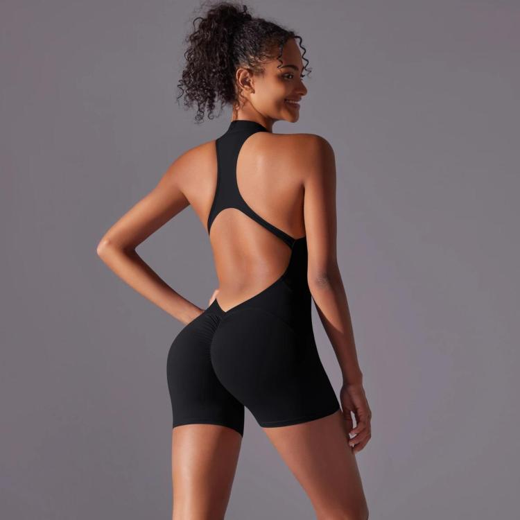 High-Intensity Tight-Fitting Backless Bodysuit/Yoga Wear, Size: S