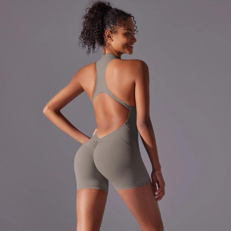 High-Intensity Tight-Fitting Backless Bodysuit/Yoga Wear, Size: M