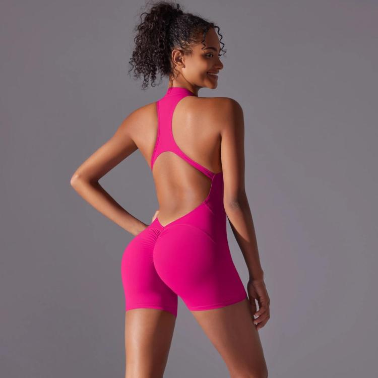 High-Intensity Tight-Fitting Backless Bodysuit/Yoga Wear, Size: M