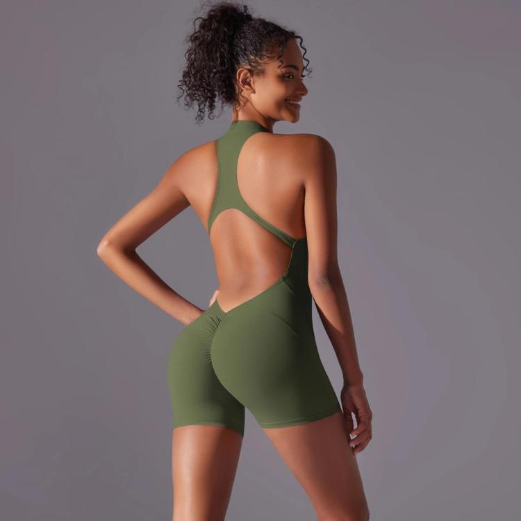 High-Intensity Tight-Fitting Backless Bodysuit/Yoga Wear, Size: M