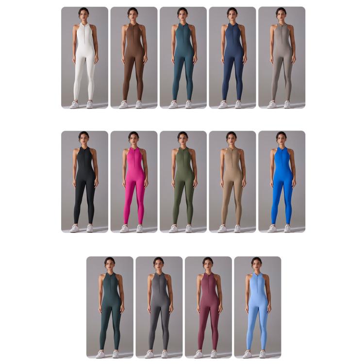 Long High-intensity Tight-fitting Backless Bodysuit/Yoga Wear, Size: M