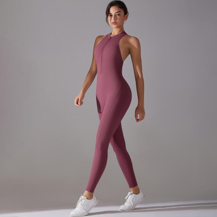 Long High-intensity Tight-fitting Backless Bodysuit/Yoga Wear, Size: M