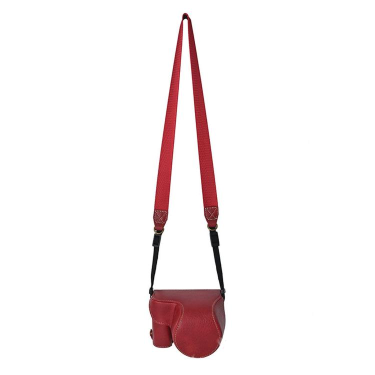 For Sony ZV-E10 II / ZV-E10M2 PU Leather Camera Case Bag Protective Half Body Cover With Shoulder Strap