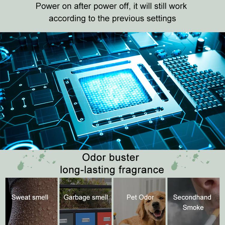 Home Large-Area Smart Aromatherapy Diffuser Automatic Fragrance Diffuser OV-5 Battery+USB Power