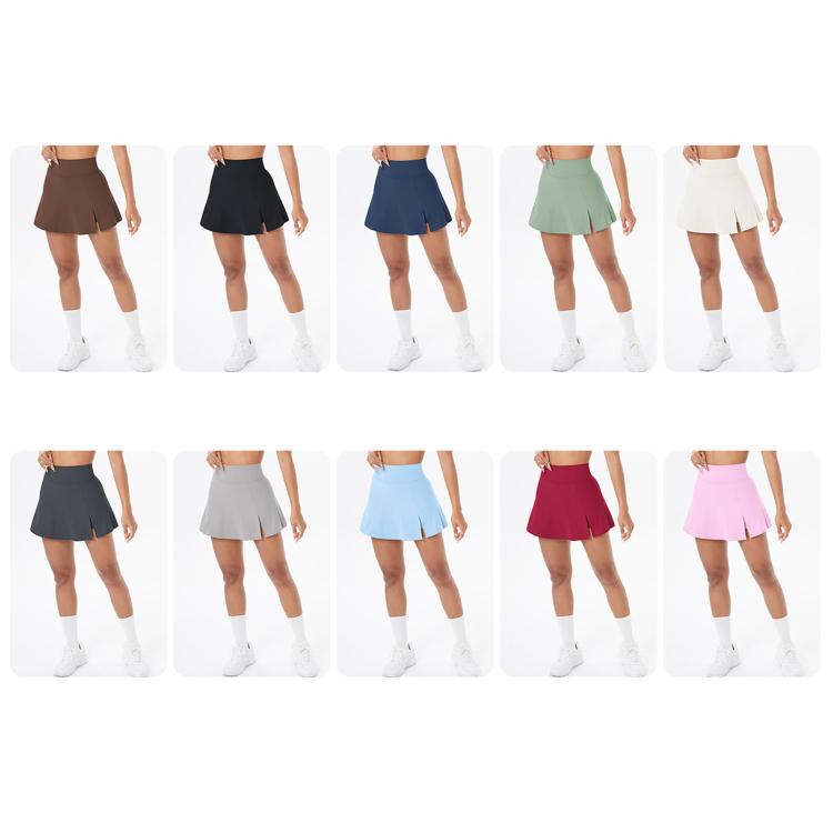 High-Waisted Yoga Fitness Breathable Mini Skirt Pants, Size: M
