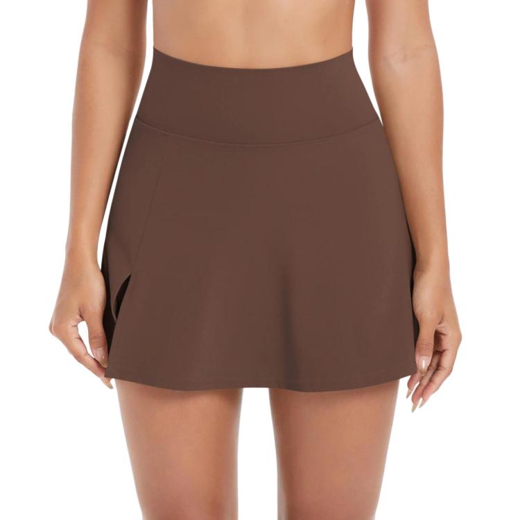 High-Waisted Yoga Fitness Breathable Mini Skirt Pants, Size: XL