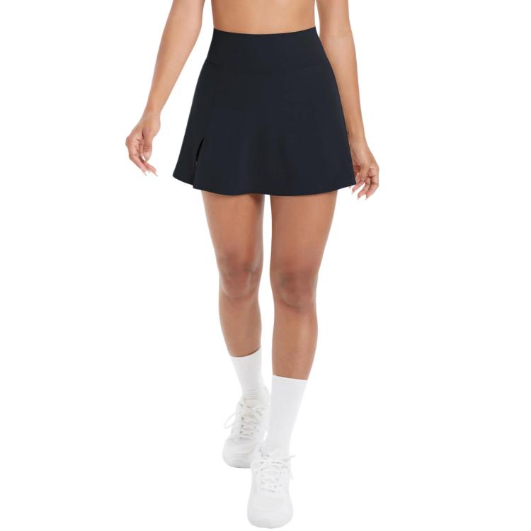 High-Waisted Yoga Fitness Breathable Mini Skirt Pants, Size: M