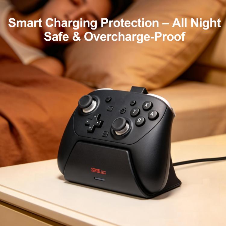 For Nintendo Switch 2 Pro STARTRC GAMES Controller Charging Dock Adapter Stand - Black