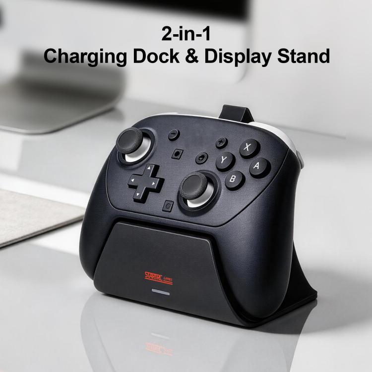 For Nintendo Switch 2 Pro STARTRC GAMES Controller Charging Dock Adapter Stand - Black