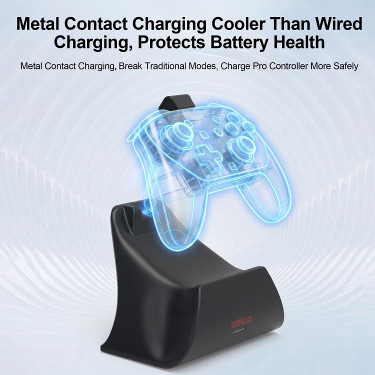 For Nintendo Switch 2 Pro STARTRC GAMES Controller Charging Dock Adapter Stand - Black