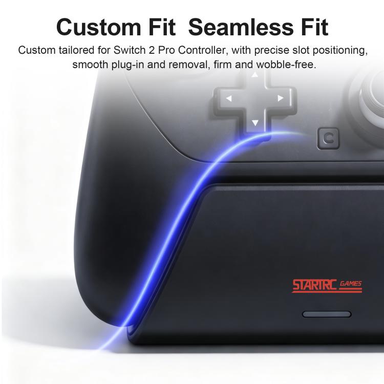 For Nintendo Switch 2 Pro STARTRC GAMES Controller Charging Dock Adapter Stand - Black