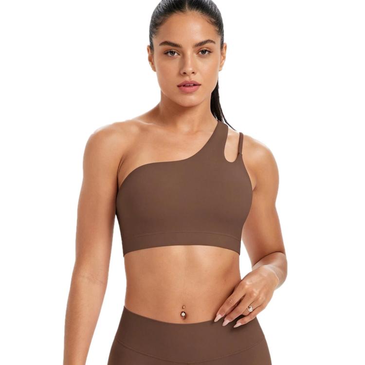 One-Shoulder Backless Sports Bra For Running Fitness And Yoga, Size: S