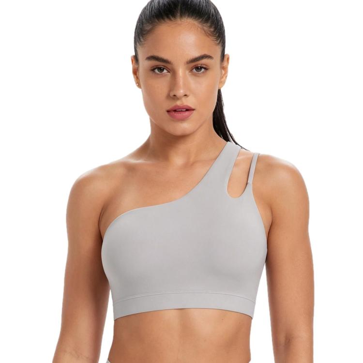 One-Shoulder Backless Sports Bra For Running Fitness And Yoga, Size: XL