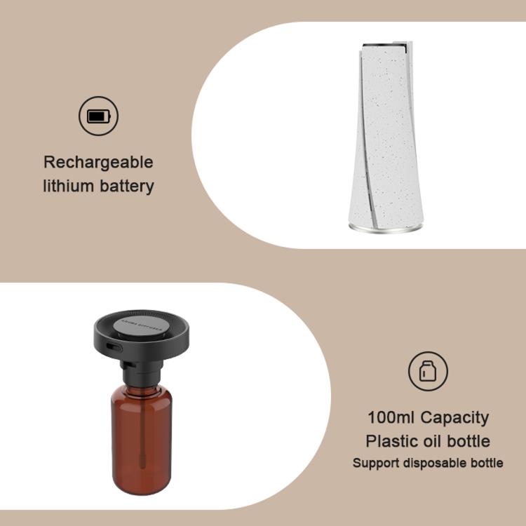 Dual-Fluid Smart Rechargeable Aromatherapy Diffuser Fragrance Mist Spreader - White