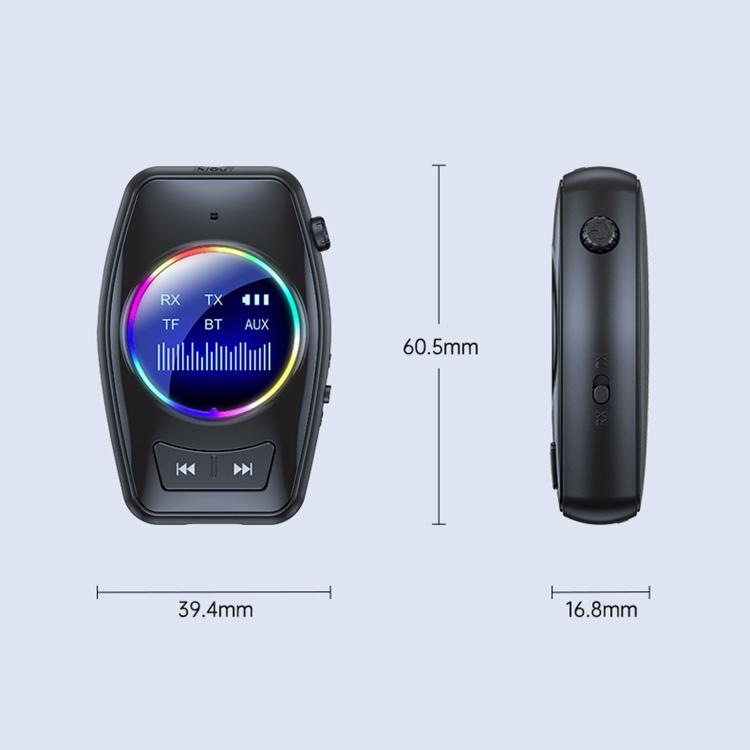 AUX Car Bluetooth 5.4 Receiver / Transmitter Audio Adapter With HD Display