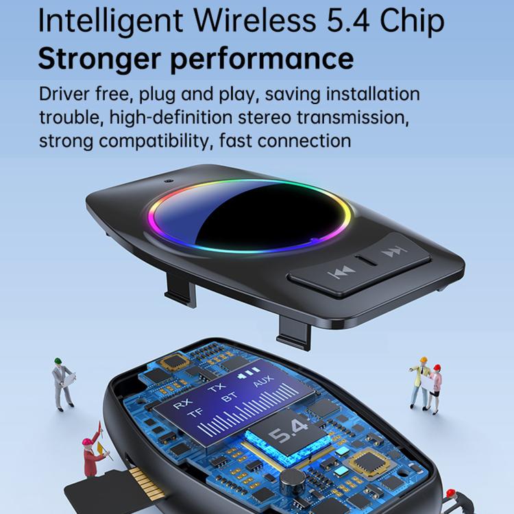 AUX Car Bluetooth 5.4 Receiver / Transmitter Audio Adapter With HD Display
