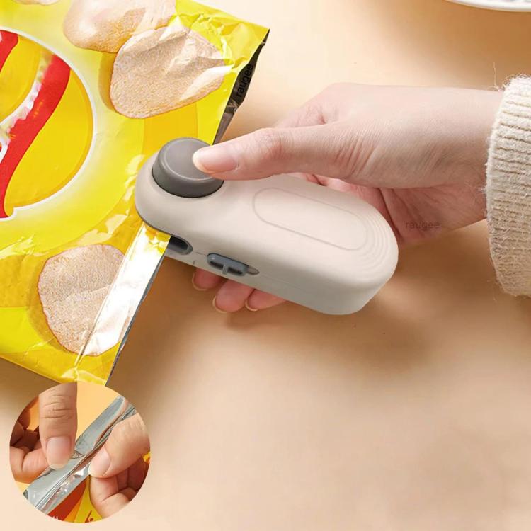 LsCook Mini Portable Snack Bag Sealer Compact Household Hand-Press Heat Sealer - White