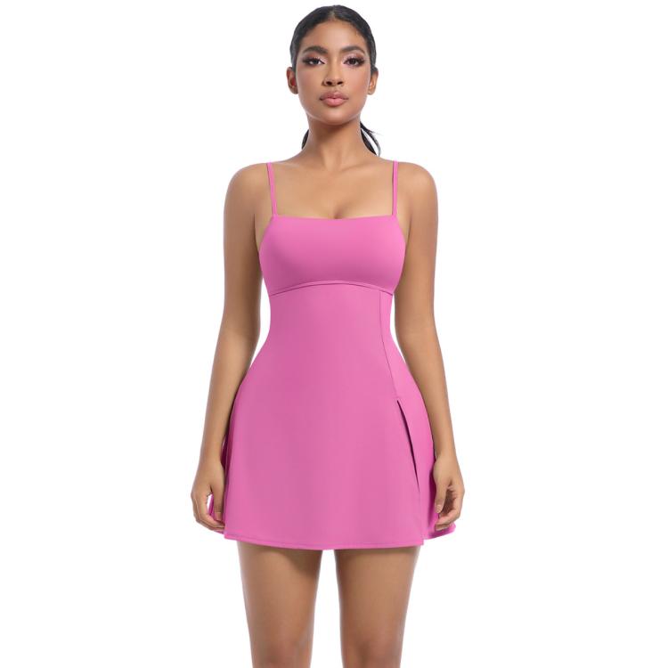 Outdoor Golf Anti-exposure Leggings/Sports Dress With Bra Pads, Size: S