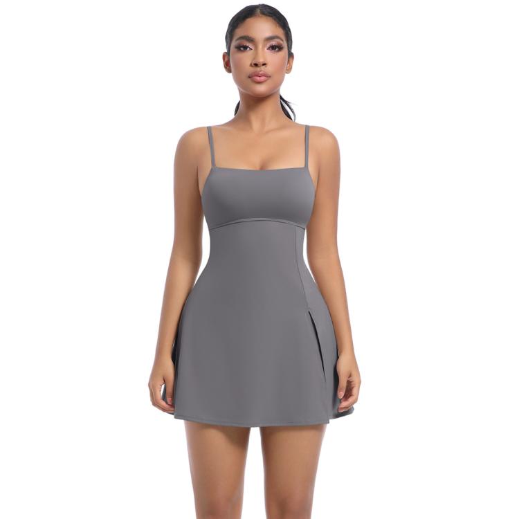 Outdoor Golf Anti-exposure Leggings/Sports Dress With Bra Pads, Size: M