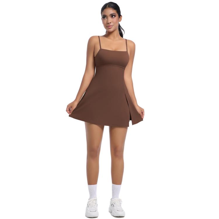 Outdoor Golf Anti-exposure Leggings/Sports Dress With Bra Pads, Size: M