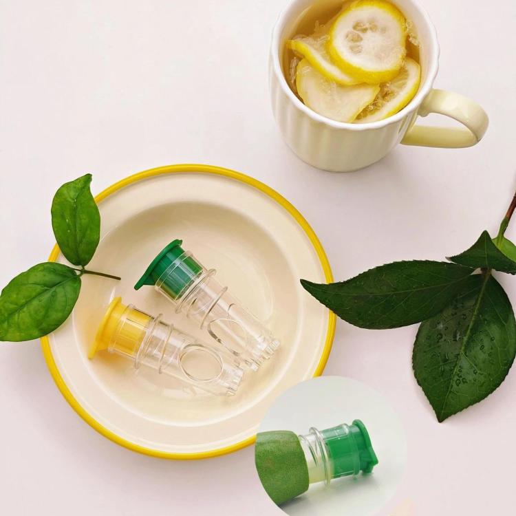 LsCook 2-Piece Set Lemon Manual Juicer - Blister Pack Yellow+Green