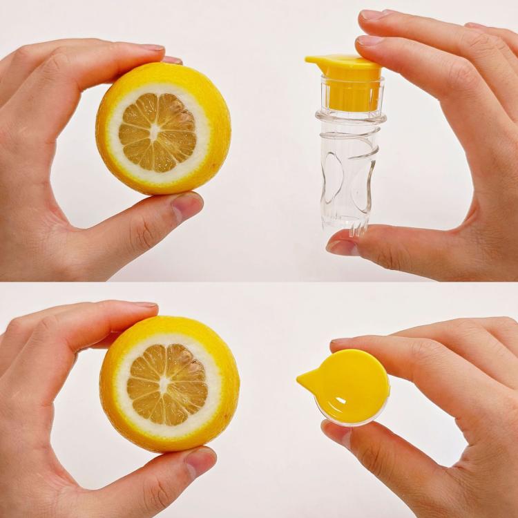LsCook 2-Piece Set Lemon Manual Juicer - Blister Pack Yellow+Green
