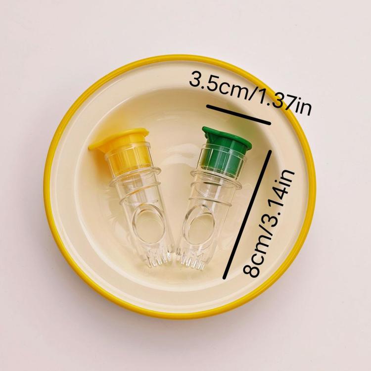 LsCook 2-Piece Set Lemon Manual Juicer - Blister Pack Yellow+Green