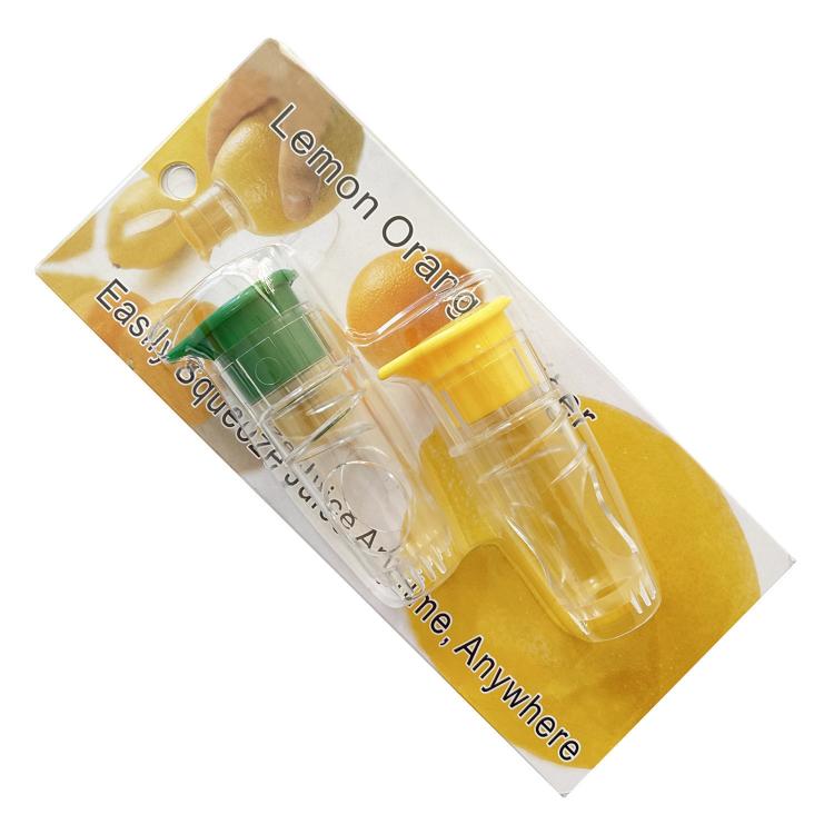LsCook 2-Piece Set Lemon Manual Juicer - Blister Pack Yellow+Green